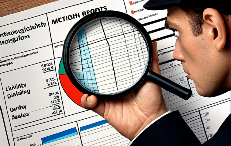 **Prompt:** A detective meticulously examining data charts under a magnifying glass, searching for hidden insights, surrounded by scattered customer surveys and statistical reports. The scene should evoke a sense of discovery and the pursuit of uncovering valuable information.